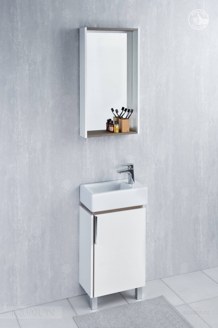 Тумба под раковину Aquaton Бэлла белый, джарра 1A221501BBAZ0