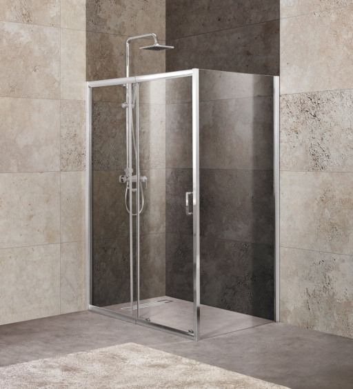 Душевой уголок BELBAGNO UNIQUE-AH-1 BelBagno UNIQUE-AH-1-120/135-80-P-Cr