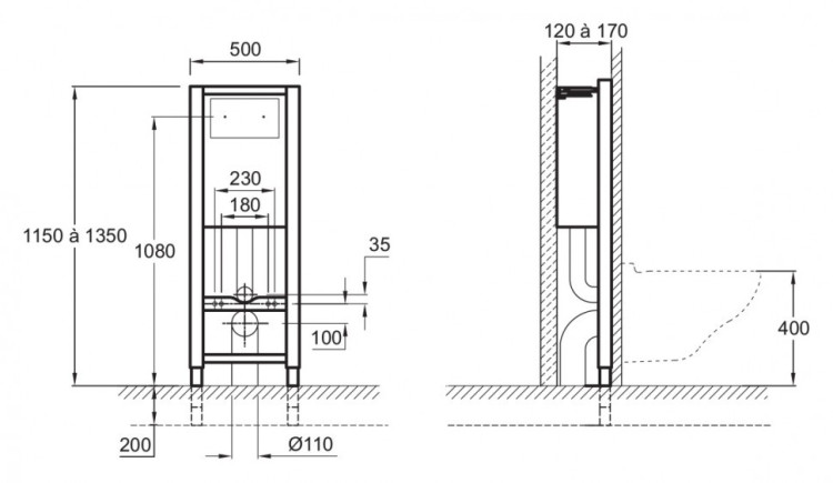 Инсталляция Jacob Delafon E5504-NF