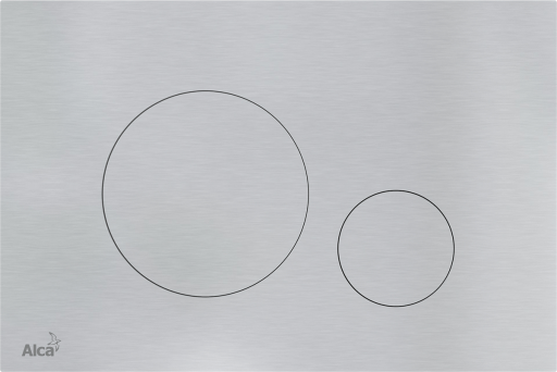 Кнопка управления для скрытых систем инсталляции, нержавеющая сталь-полумат/глянец Alcadrain Turn Inox