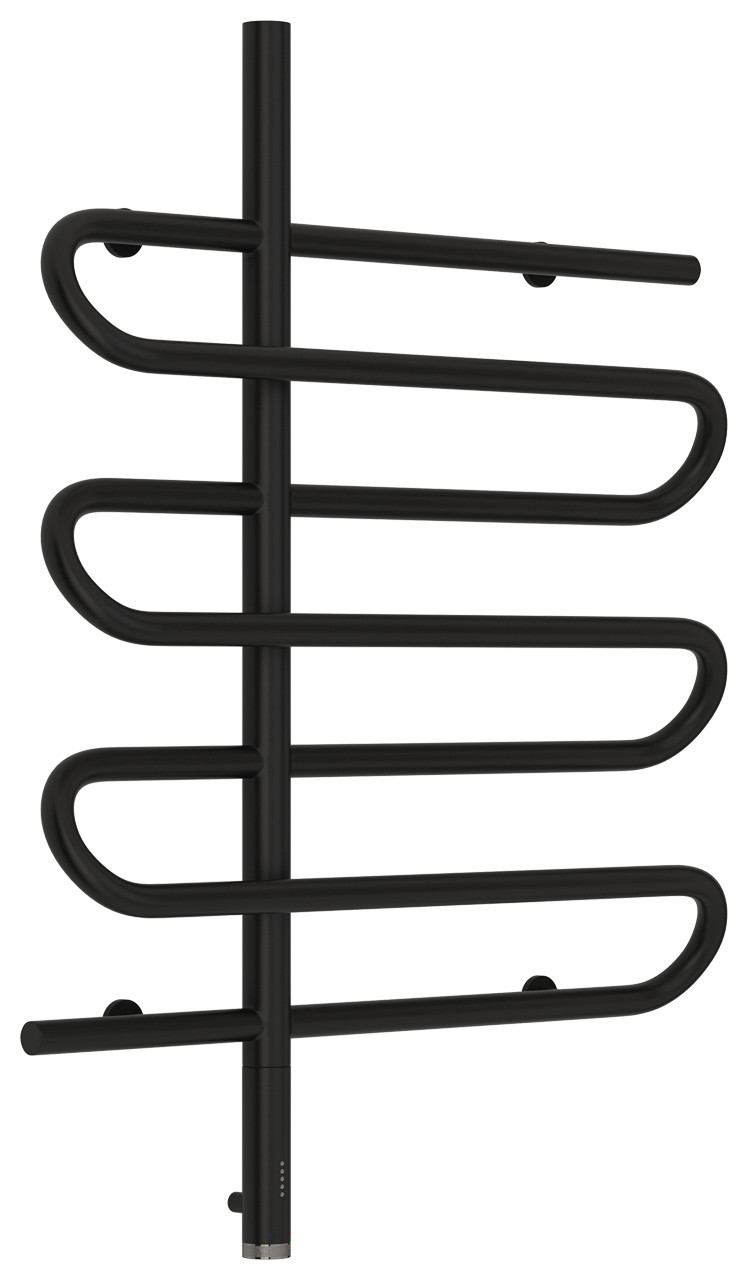 Полотенцесушитель электрический Сунержа Эпатаж 800х600 МЭМ левый Матовый чёрный