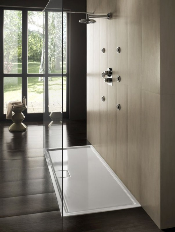 Душевой поддон из искусственного камня Hatria Leaf 150x80