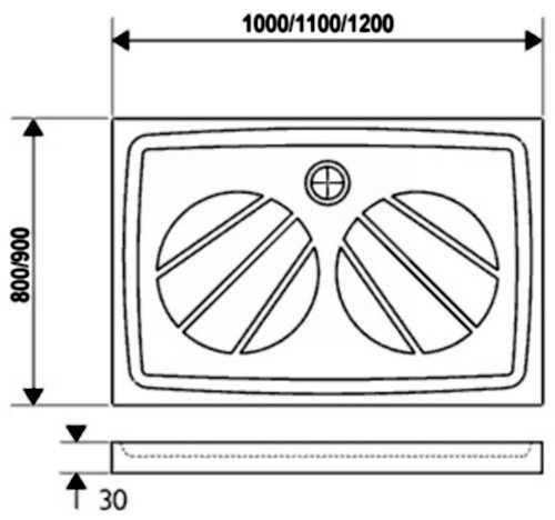 Поддон Ravak Gigant Pro 120x80