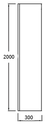 Душевая стенка Jacob Delafon Contra 30x200