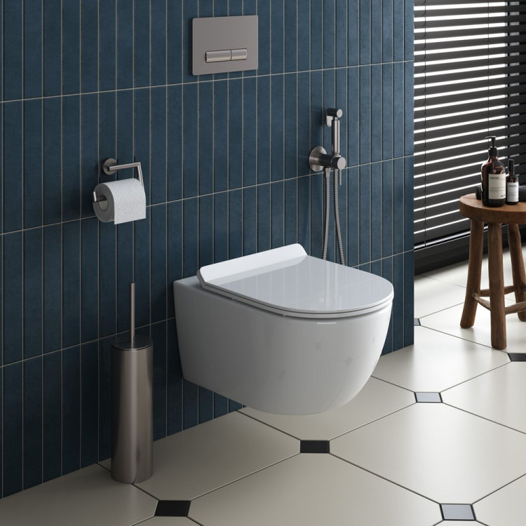 Сиденье дюропласт, soft close, металлическое крепление Cezares CZR-2011-SC