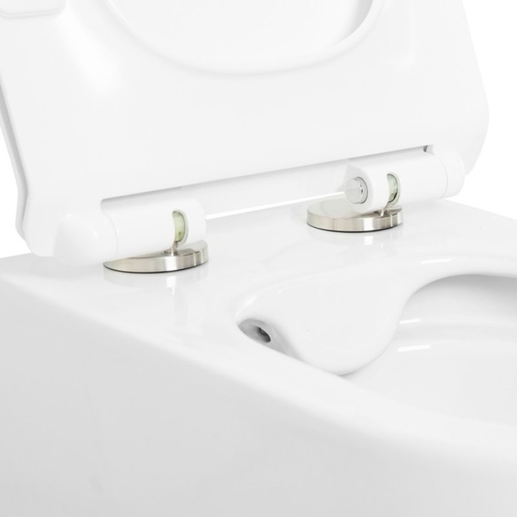 Сиденье дюропласт, soft close, металлическое крепление Cezares CZR-2011-SC