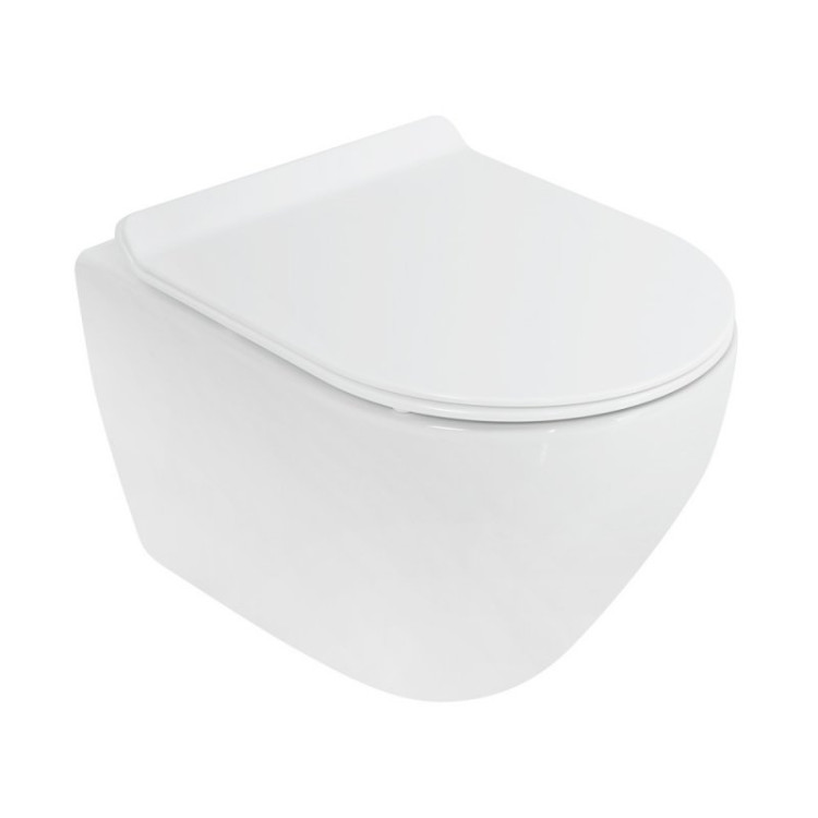 Сиденье дюропласт, soft close, металлическое крепление Cezares CZR-2011-SC