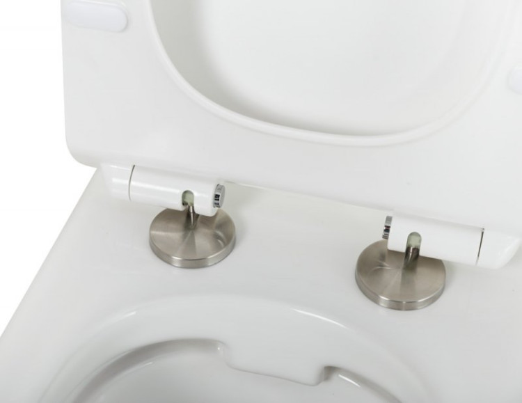 Сиденье дюропласт, soft close, металлическое крепление Cezares CZR-2011-SC