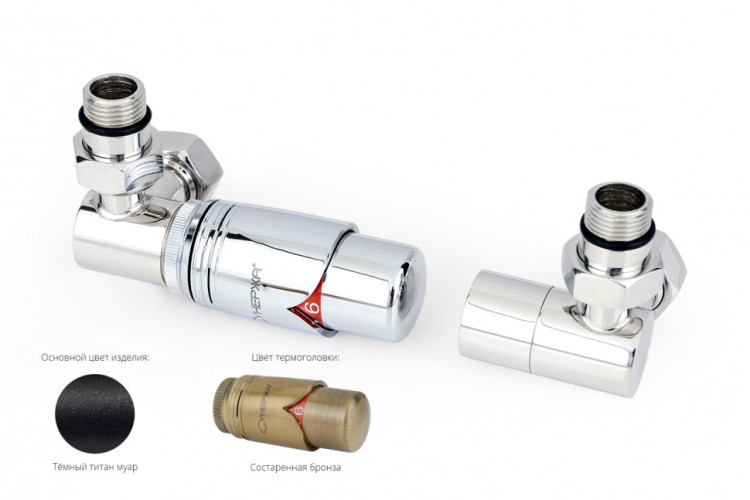 Автоматический терморегулятор Сунержа 3D левый G 1/2