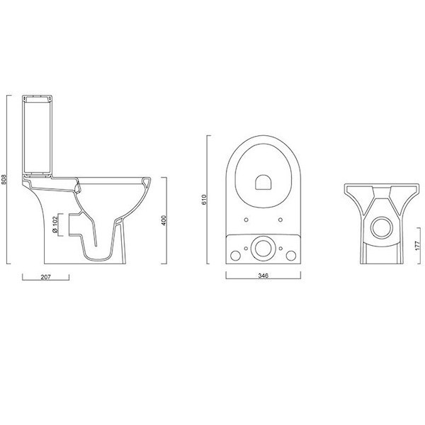 Унитаз-компакт Guralvit Tria TR00KRK15