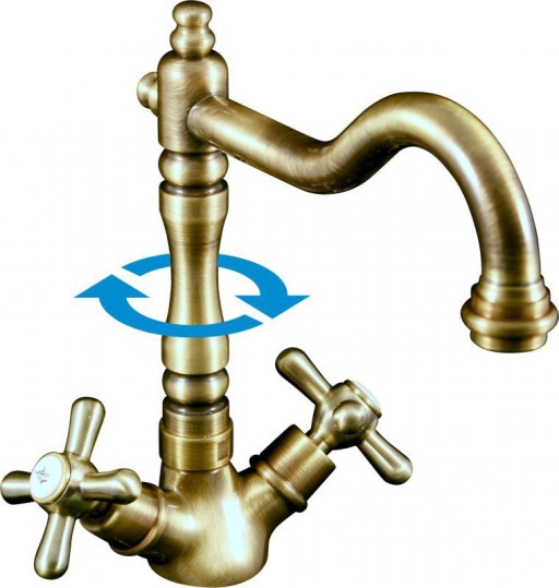 Смеситель Rav Slezak Morava Retro MK120.5/8SM