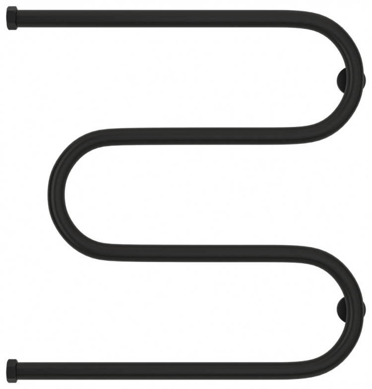 Полотенцесушитель водяной Сунержа М-образный+ 600х600 Матовый чёрный