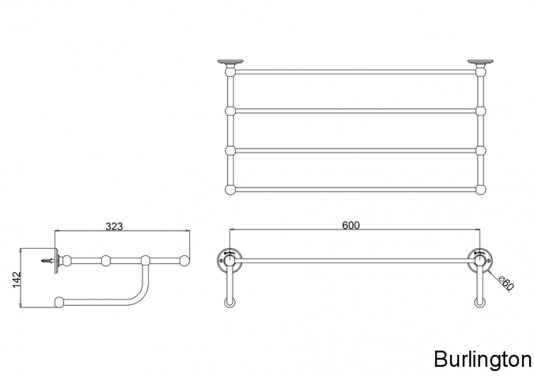 Полка для полотенец [A46 GOL]