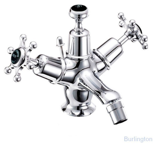 Смеситель для биде на 1 отверстие с донным клапаном [BI13 BLA]