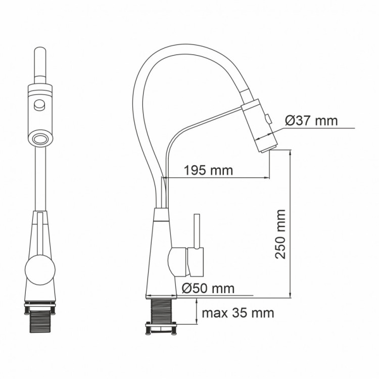 WasserKRAFT A8417 Смеситель для кухни