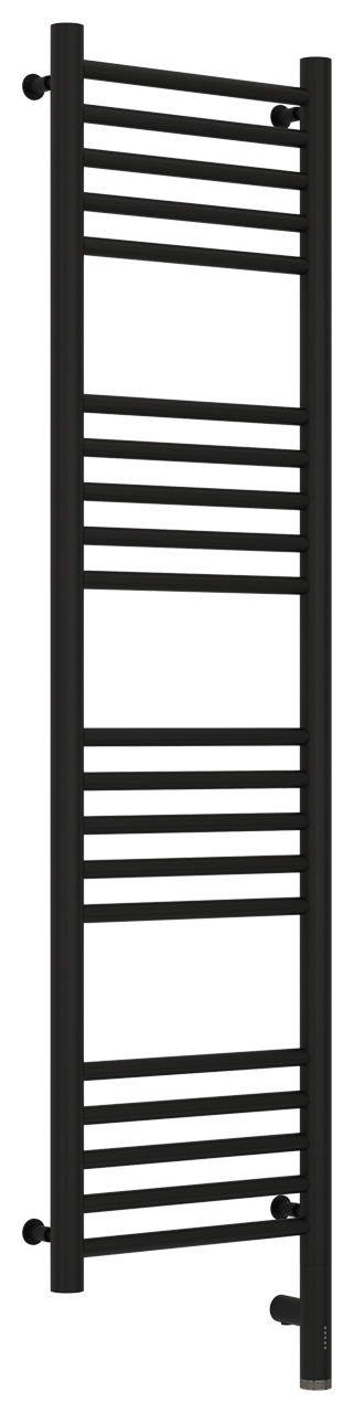 Полотенцесушитель электрический Сунержа Богема 3.0 прямая 1200х300 МЭМ правый Матовый чёрный