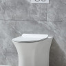 Унитаз приставной безободковый, полное примыкание, P-trap BelBagno BB1224CBR-P