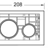 Кнопка смыва Tece Loop Modular 9240667 для унитаза