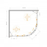 Душевой уголок MOLVENO-RH-22 Cezares MOLVENO-RH-22-120/110-C-BORO-IV