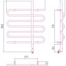 Полотенцесушитель электрический Сунержа Эпатаж 800х600 МЭМ правый Без покрытия