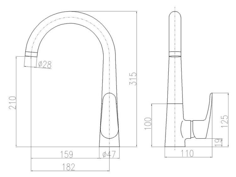 Смеситель для кухни Rav Slezak Amur AM719.5