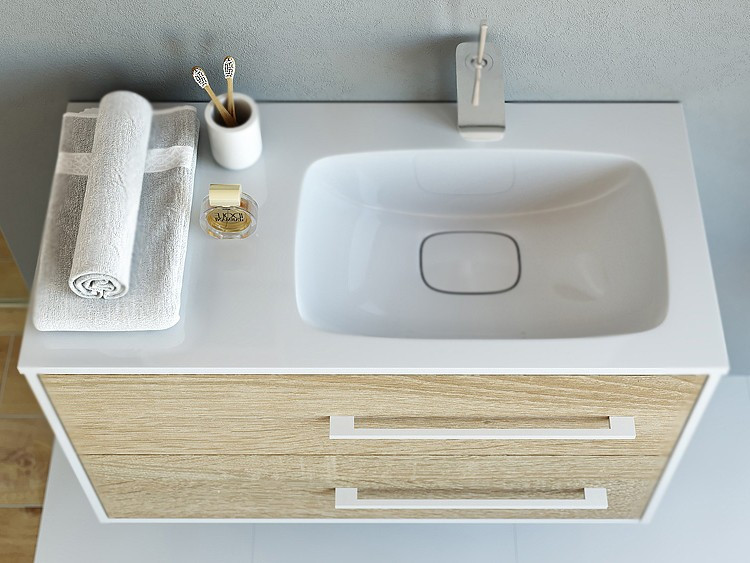 Тумба под раковину Aqwella Маями 90 подвесная