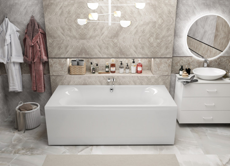 Ванна акриловая прямоугольная 1Marka ESMA MG 190*90