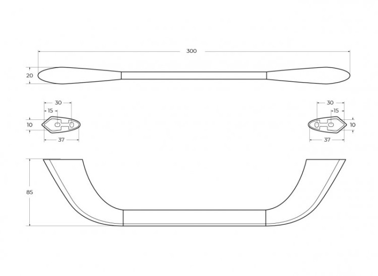 Полотенцедержатель Cezares LINER-TH02-GM