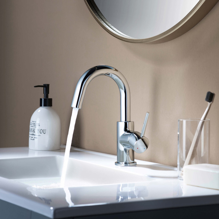 Смеситель для раковины, без донного клапана Aquatek AQ1307CR ЕВРОПА