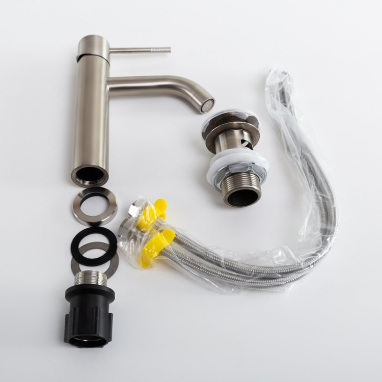 Смеситель для раковины без донного клапана Cezares RELAX-LS1-01-W0