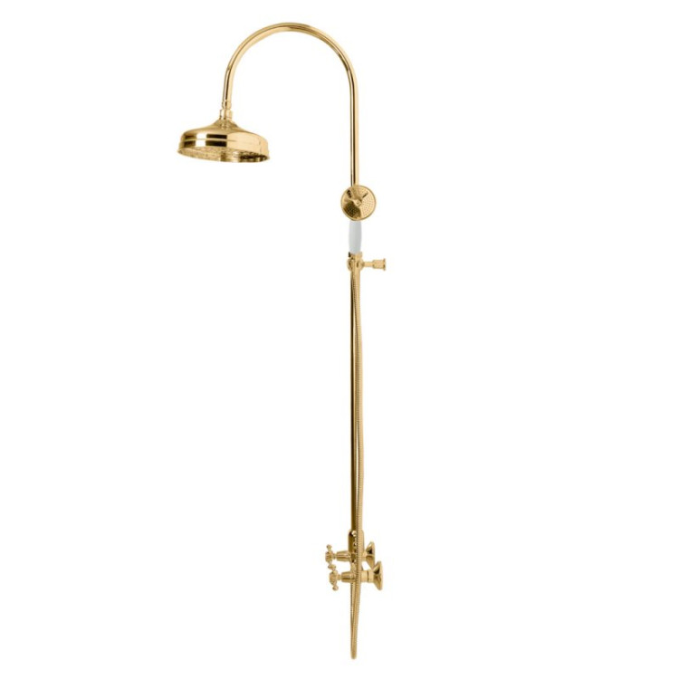 Душевая стойка со смесителем, верхним и ручным душем Cezares GOLF-CD-01-M