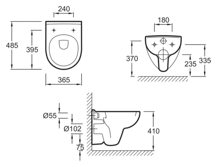 Унитаз Jacob Delafon Odeon Up E4705-00 подвесной