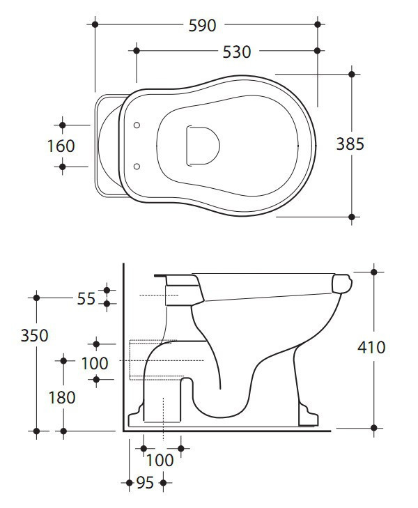 Унитаз Kerasan Retro 1011