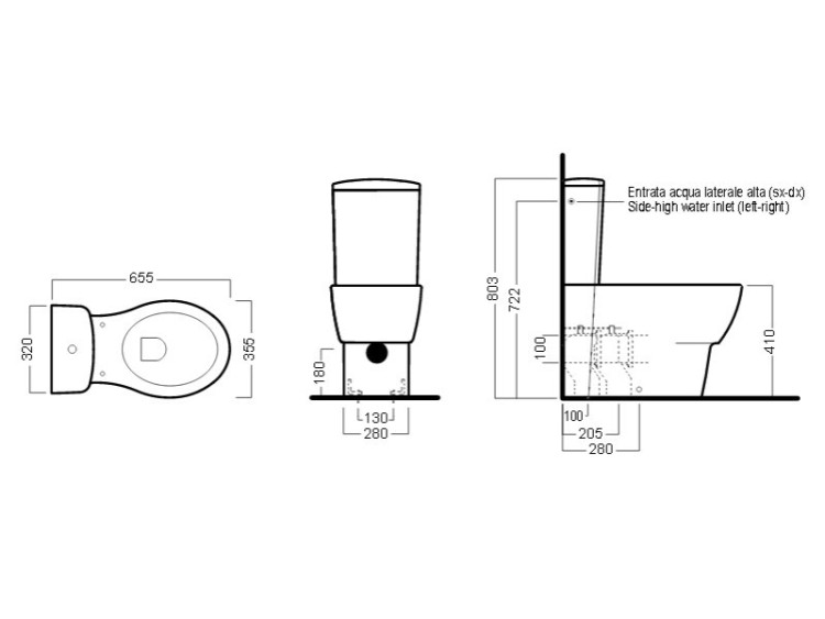 Унитаз компакт Hatria Nido YOTQ