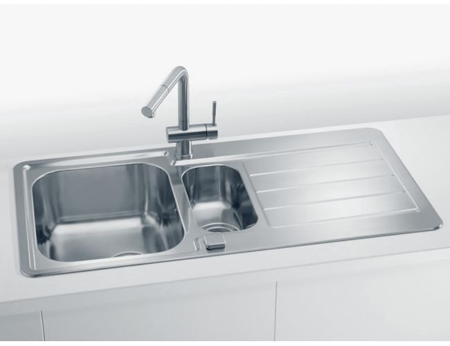 Мойка LINE MAXIM 10-SAT 980X500 1+1/2 с сифоном 1130555 ,