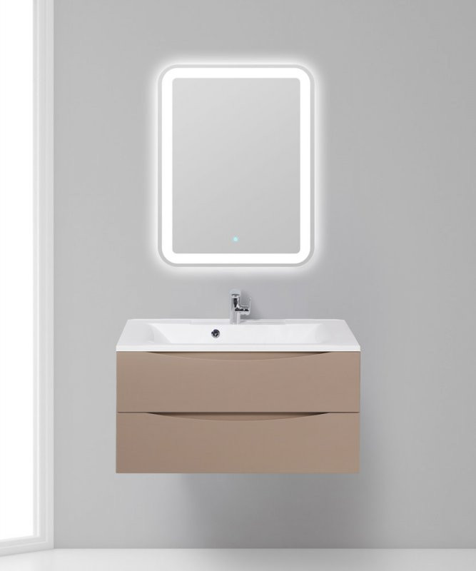 База под раковину подвесная с двумя выкатными ящиками, 900x450x500 BelBagno MARINO-900-2C-SO-RN-P