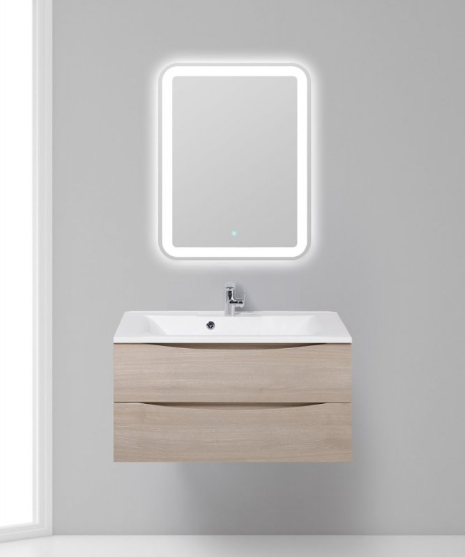 База под раковину подвесная с двумя выкатными ящиками, 900x450x500 BelBagno MARINO-900-2C-SO-RN-P