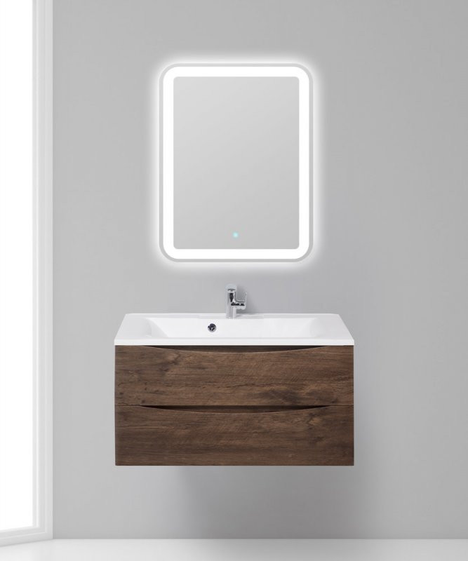 База под раковину подвесная с двумя выкатными ящиками, 900x450x500 BelBagno MARINO-900-2C-SO-RN-P