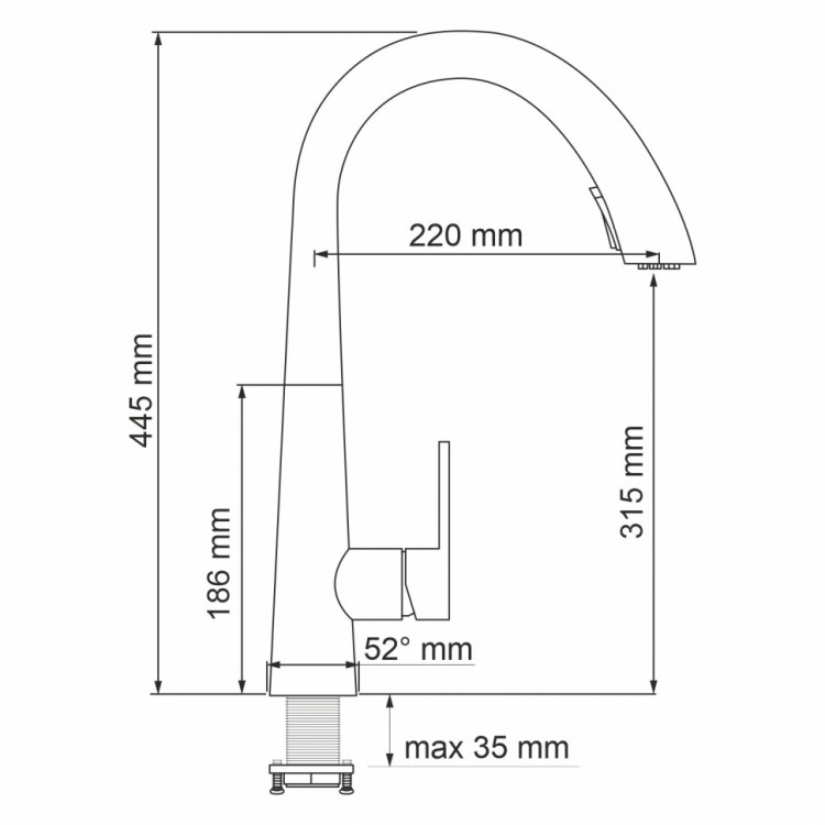 WasserKRAFT A8617 Смеситель для кухни