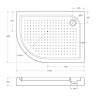 Акриловый поддон BELBAGNO TRAY-BB-RH BelBagno TRAY-BB-RH-100/80-550-15-W-L