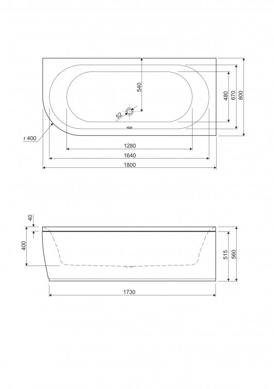 Передняя панель для акриловой ванны, правосторонняя Cezares METAURO CORNER-180-SCR-R-W37
