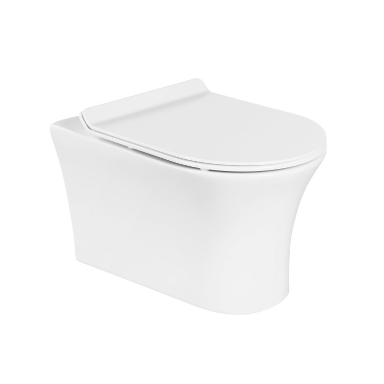 Унитаз подвесной безободковый с креплением BelBagno BB1224CHR-SM