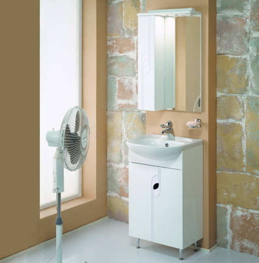 Зеркальный шкаф Aquaton Панда 50 левый белый 1A007402PD01L