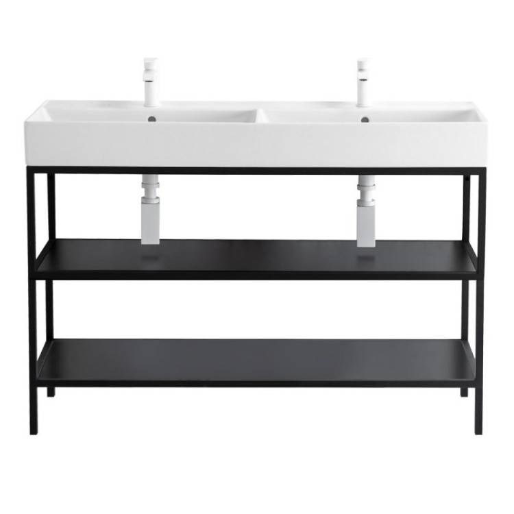 Раковина керамическая 1200x465 Cezares CZR-MIL-120-LVB