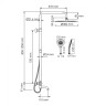 WasserKRAFT A188.116.101.010.CH Thermo Душевой комплект с термостатическим смесителем