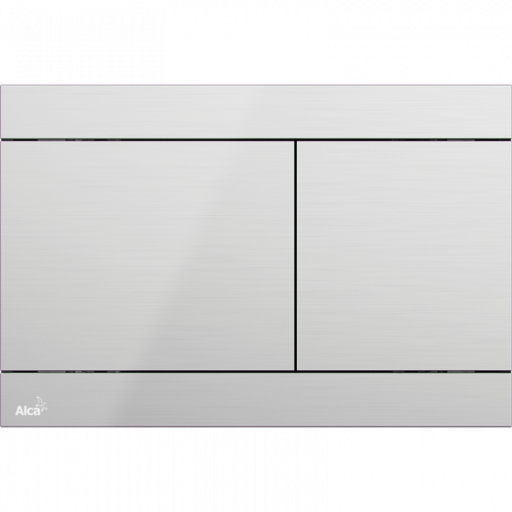 Кнопка управления для скрытых систем инсталляции, нержавеющая сталь-полумат Alcadrain Fun Inox