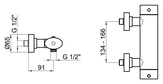 Смеситель для душа Webert Wolo WO980102