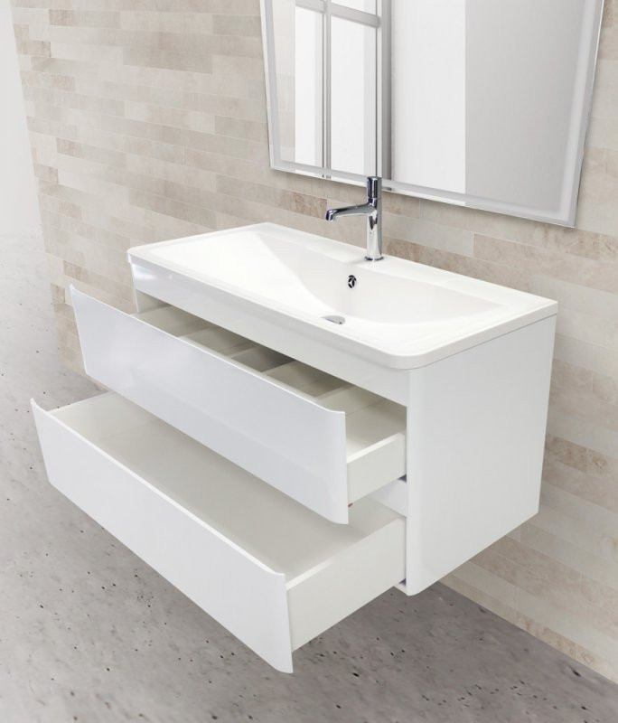 База под раковину подвесная с двумя выкатными ящиками 900x450x500 BelBagno ALBANO-900-2C-SO-RVB