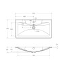 База под раковину подвесная с двумя выкатными ящиками 900x450x500 BelBagno ALBANO-900-2C-SO-RVB