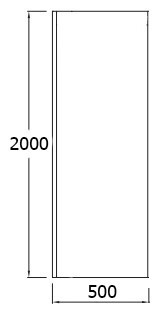 Душевая стенка Jacob Delafon Contra 50x200